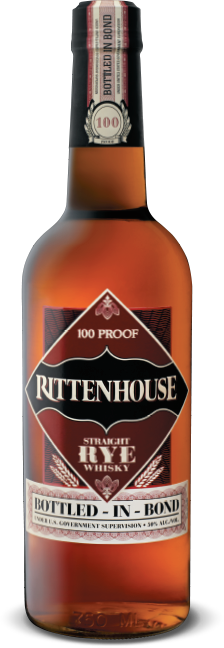 Rittenhouse Rye Whiskey bottle